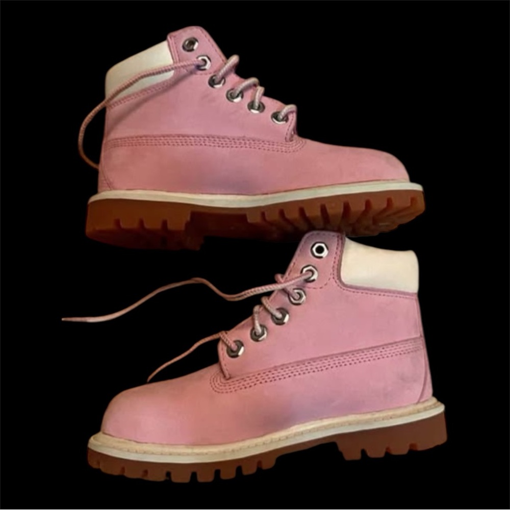 Pink Kids Timberland Boots